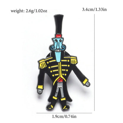 7-Piece Horror Film Coraline Metal Pin Set - Halloween Backpack Brooches & Collectible Gifts