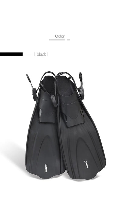 Oulylan Adjustable Short Swim Fins – Portable Snorkel Flippers for Adults, Beginner Diving & Water Sports Gear for Men