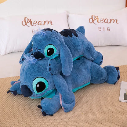 40cm Blue Stitch Plush Doll – Long Pillow Toy for Girls, Sleeping & Hugging Gift