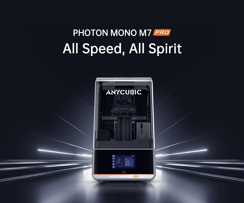 ANYCUBIC Photon Mono M7 Pro — 14K Mono MSLA 10.1" LCD Resin 3D Printer, 170mm/h, 223×126×230mm Printing Size