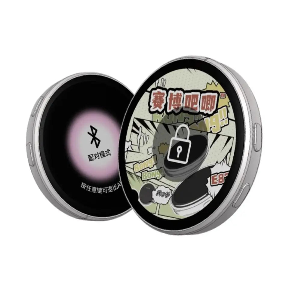 Dynamic Electronic Anime Badge - Touch-Control Digital Display for Photos, GIFs & Videos