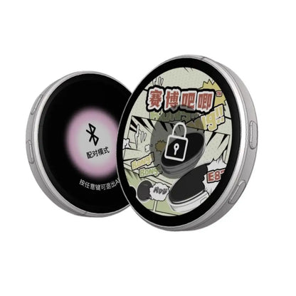 Dynamic Electronic Anime Badge - Touch-Control Digital Display for Photos, GIFs & Videos
