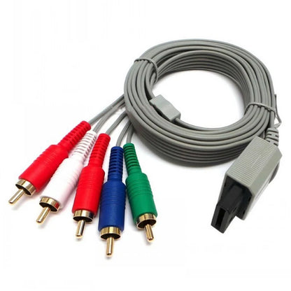 Wii AV RCA Cable 5RCA Audio Video Component Cable - HDTV Extension Cable for Nintendo Wii & Wii U Consoles