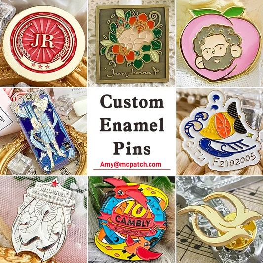 Custom Enamel Pins – Personalized Luxury Metal Logo Lapel Badge for Clothes & Anniversary Gifts