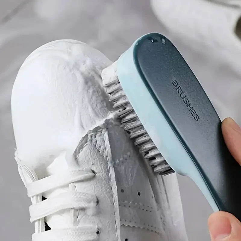 Multi-Purpose Shoe Cleaning Brush - Plastic Scrubbing Tool for Shoes, Clothes & Household Cleaning Tasks