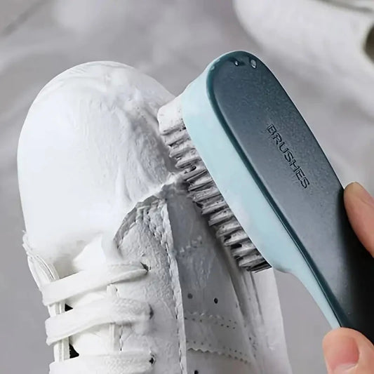 Multi-Purpose Shoe Cleaning Brush - Plastic Scrubbing Tool for Shoes, Clothes & Household Cleaning Tasks