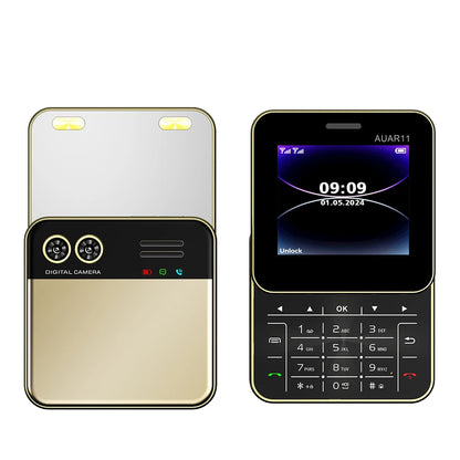 SERVO Mini 2G GSM Dual SIM Phone - Rotatable Slider Cellphone with Magic Voice, FM Radio & Quick Dial Buttons