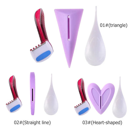 Bikini Shaving Stencil for Women — Female Pubic Hair Razor for Precise Grooming
