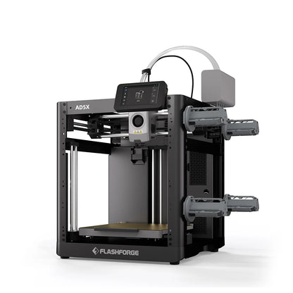 FLASHFORGE AD5X 3D Printer - Multi-Color Printing with Intelligent Filament System, Auto Leveling & Group Control