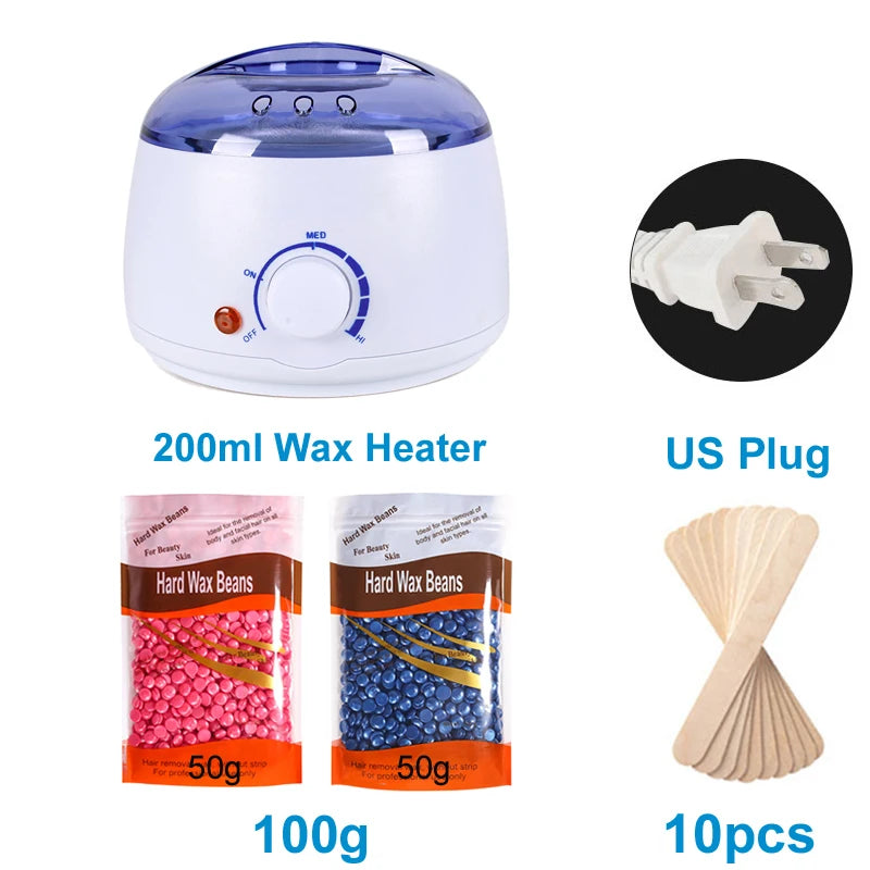 200/500ml Electric Wax Heater – Hot Paraffin Pot for Hair Removal & Waxing