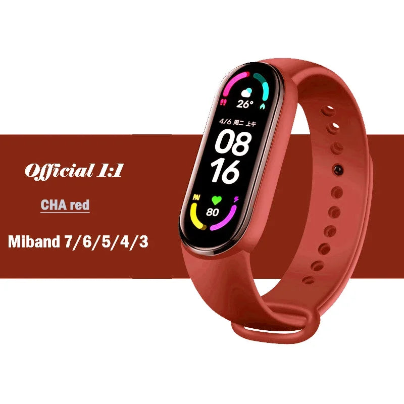 Silicone Strap for Xiaomi Mi Band 3-7 NFC – Sport Replacement Wristband Bracelet