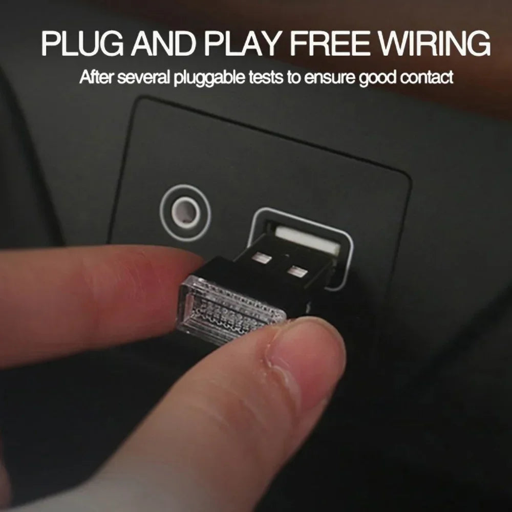 Mini USB LED Car Light – Plug & Play Interior Atmosphere Lamp, Emergency & Decorative USB Auto Lighting by Stonego