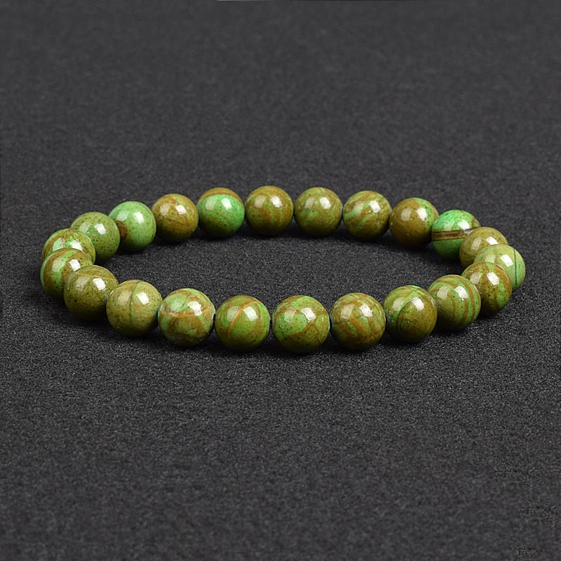 Genuine Natural Stone Beaded Bracelet – Apatite, Lapis Lazuli, Agate & Tiger Eye High Quality Crystal Gem Jewelry Bangle for Men & Women