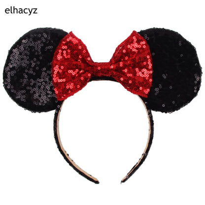 Big Classic Polka Dot Bow Minnie Mouse Ears Headband – Festival & Party Hairband for Women & Girls, Disney Trip Accessories