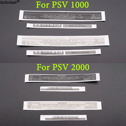 Replacement Back Shell Stickers – Labels for PS Vita 1000, PSV 2000, and PCH-1000 Console