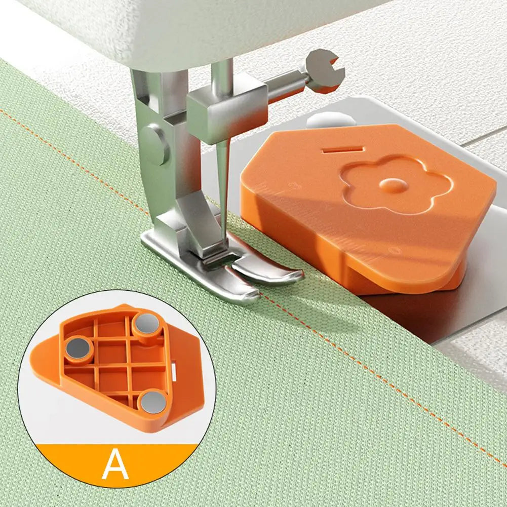 Magnetic Seam Guide for Sewing Machine - Multifunctional Hem Guide with Scale