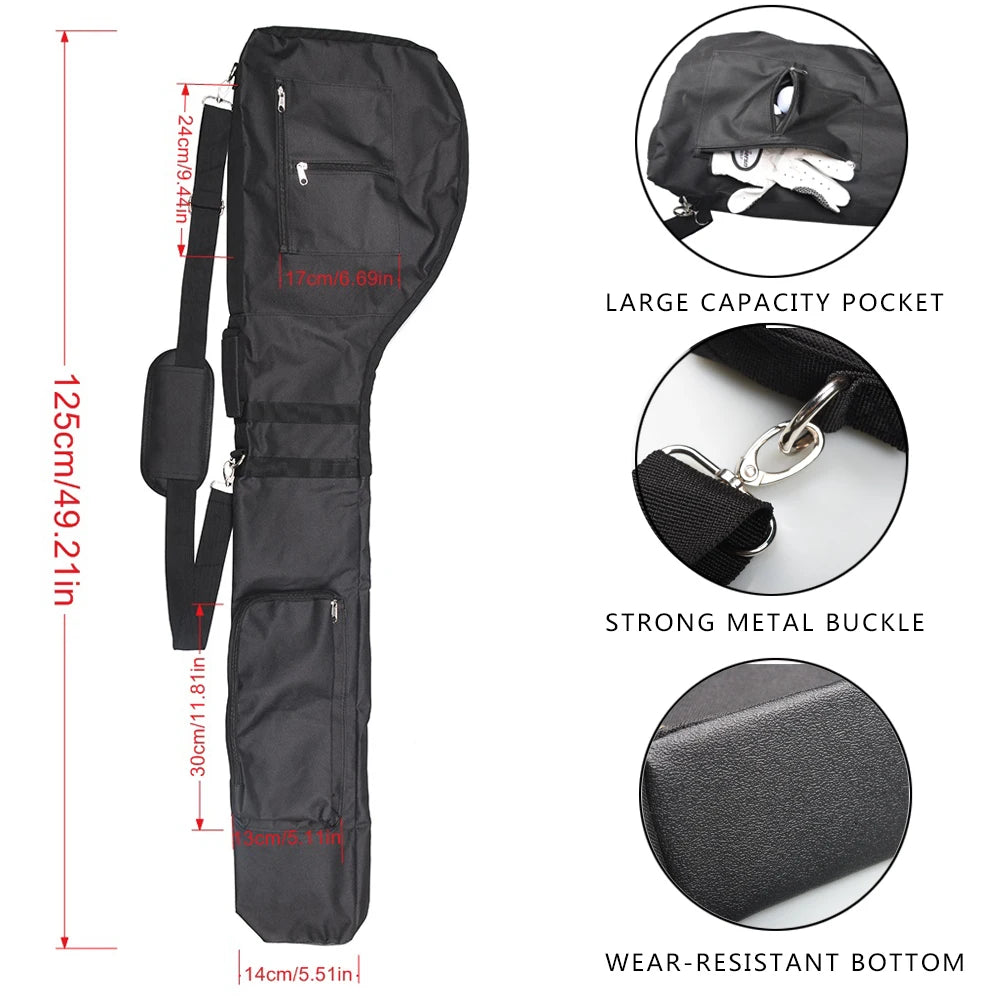 Foldable Golf Sunday Bag – Mini Golf Club Bag for Training, Practice & Travel, Lightweight Golf Case