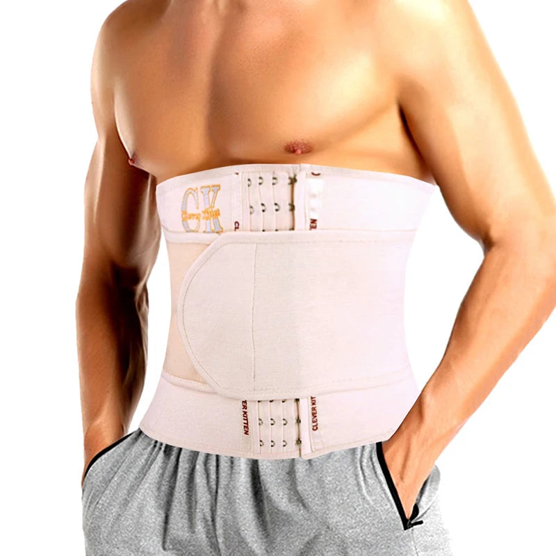 Men’s Waist Trainer Sports Belt — Weight Loss Waist Cincher Trimmer Girdle Corset Body Shaper Wrap