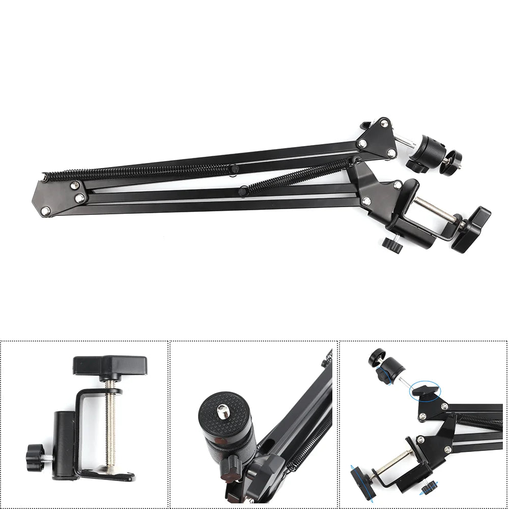 1080P 4K Digital Microscope — Full HD Industrial C-Mount Camera for PCB Welding & Mobile Phone Repair Stand