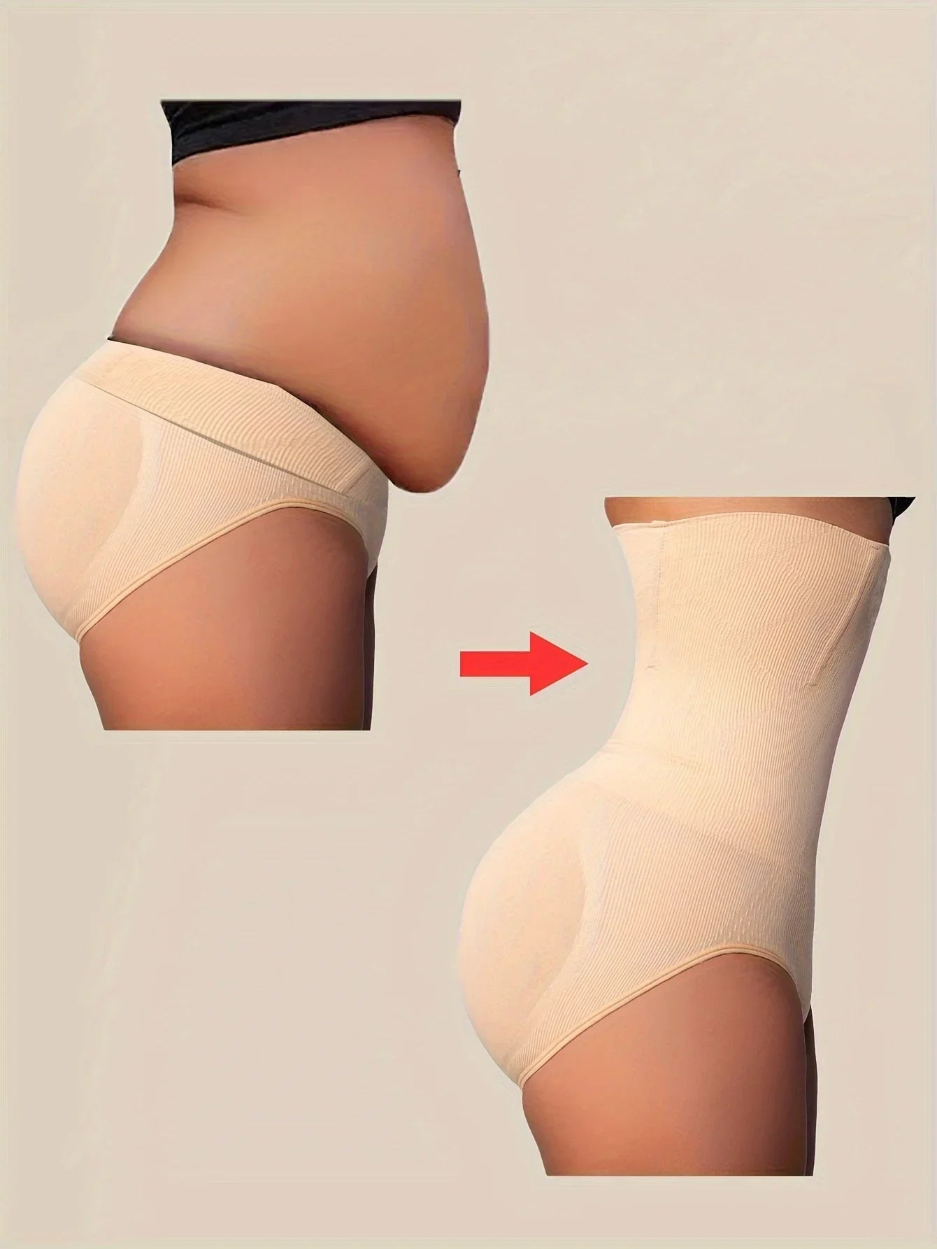 Women Slimming Shapewear - High Waist Tummy Control Trainer with Butt Enhancing Body Sculpting Fit