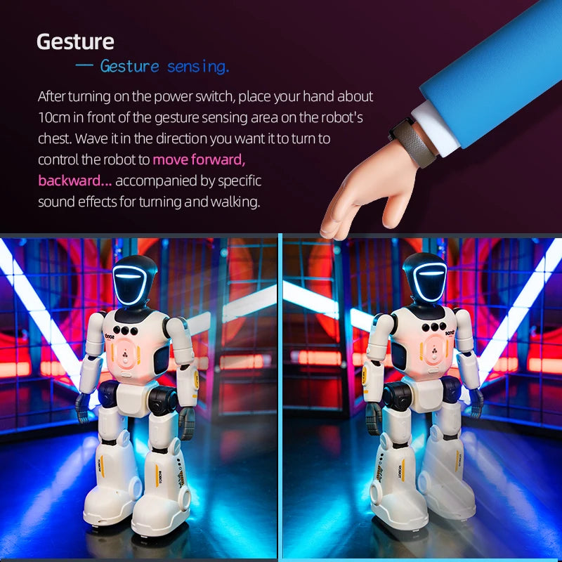 Smart RC Humanoid Robot - Gesture Sensing, Programmable Remote Control Toy