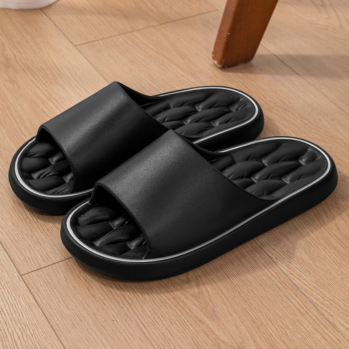Men’s Summer Cloud Slippers – Soft Non-Slip Sole Sandals for Home, Beach, Indoor & Outdoor Casual Wear