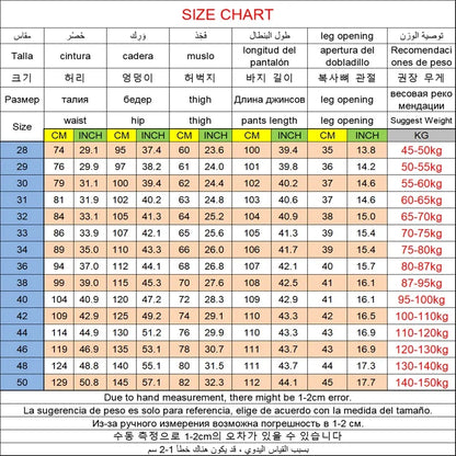 Big Size Men’s Jeans – High Stretch Wide-Leg Denim Pants for 45–150kg, Comfortable Fit Jeans Hombre