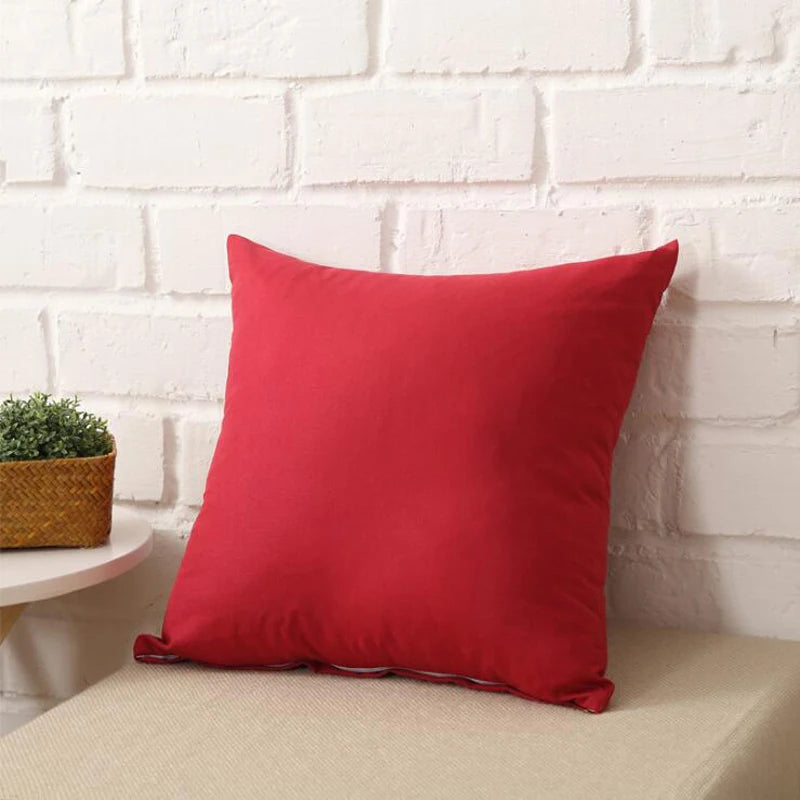 40x40cm Solid Color Cushion Cover - Sofa Backrest Pillowcase for Living Room, Home Decor & Household Comfort