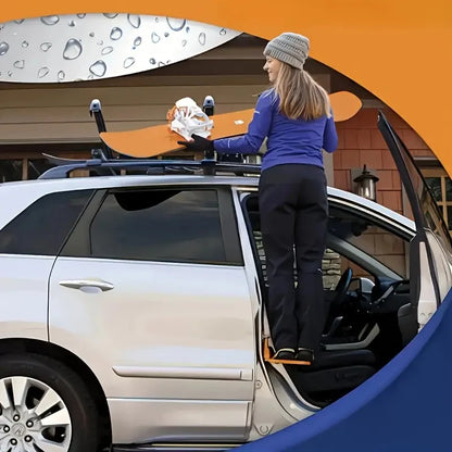 Foldable Car Door Step – Universal Heavy-Duty Metal Roof Access Assistant for Most Vehicles