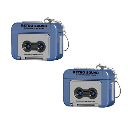 Retro Recorder Keychain - 15-Second Voice Recorder Cassette Tape Pendant for Bags, Couples & Friends