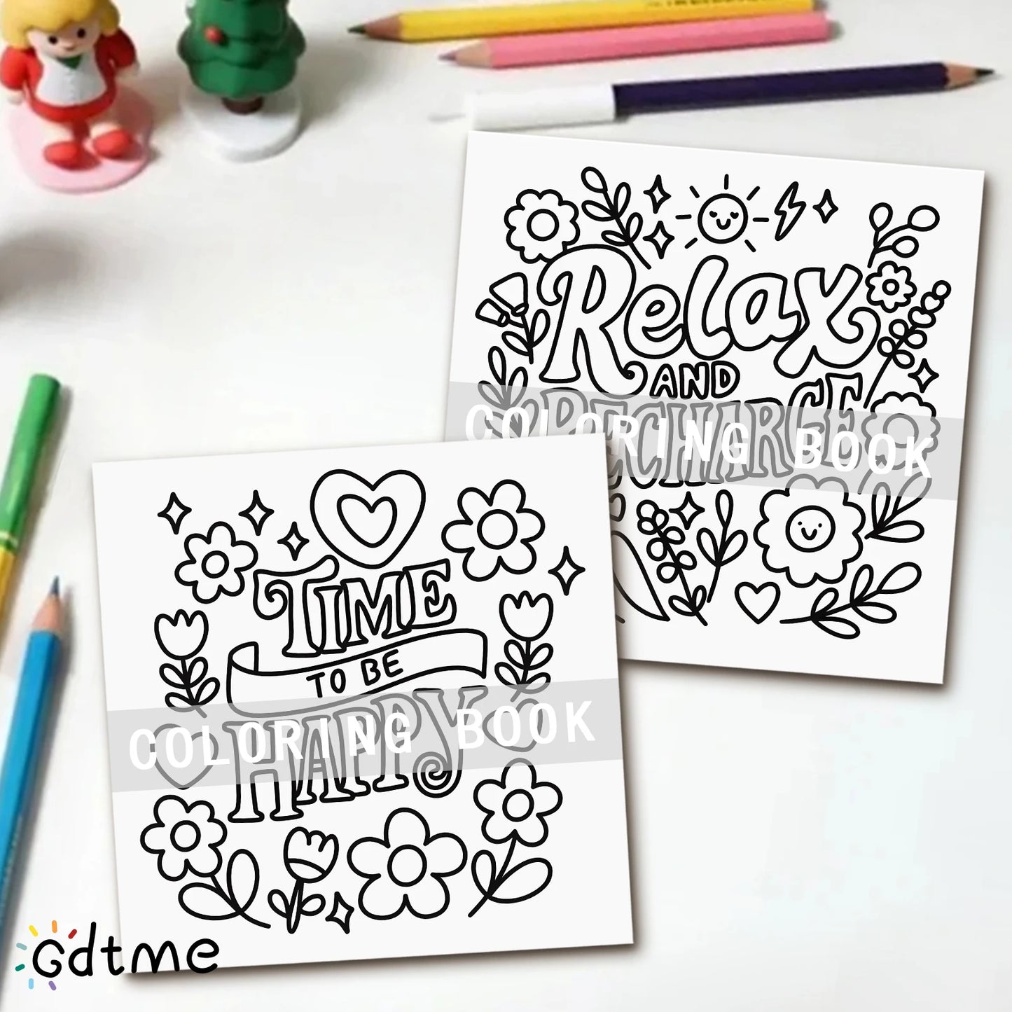 Motivational Quotes Coloring Book for Adults & Teens - Cute Cozy Daily Activities for Relaxation