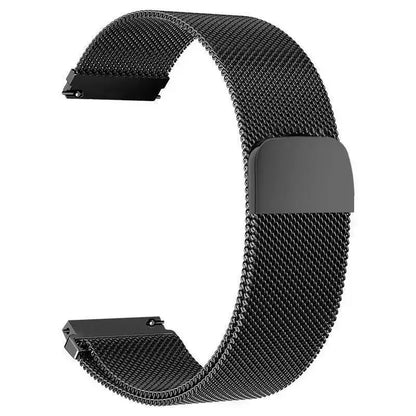 20mm/22mm Milanese Magnetic Loop Watch Strap – Compatible with Garmin Venu 2/3, Forerunner 55/158/165/245/255/265/645/745/965 Music