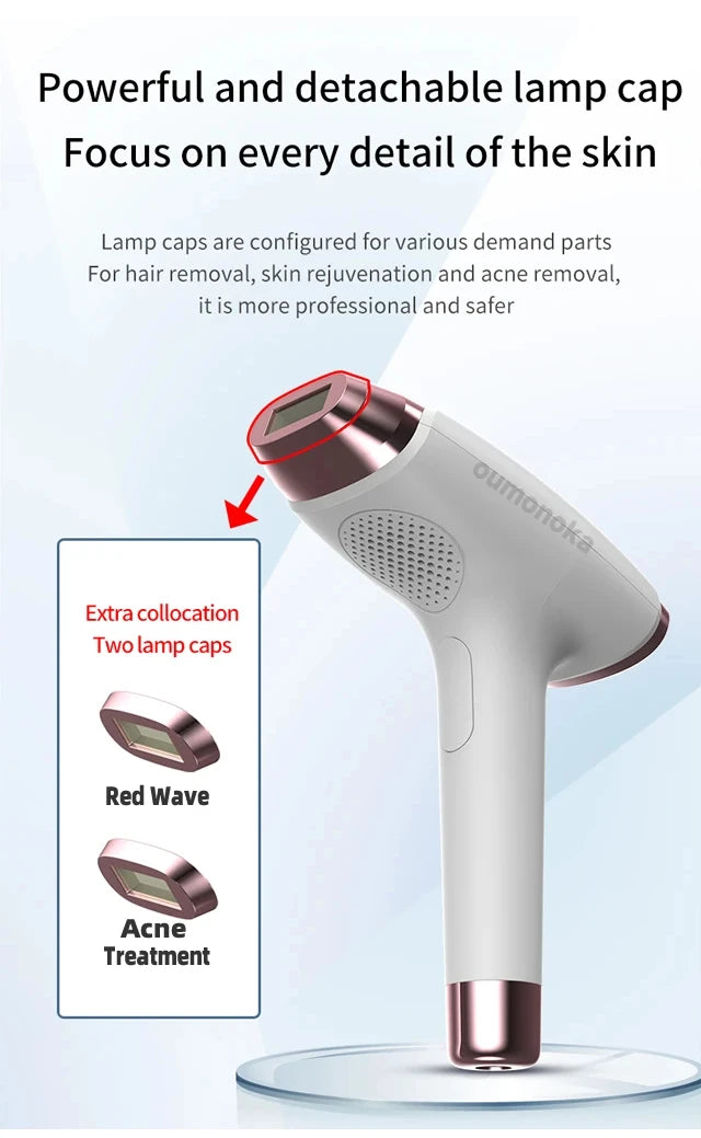 IPL Laser Hair Removal Device – 999,999 Flashes Painless Epilator for Women, Permanent At-Home Bikini & Body Hair Removal