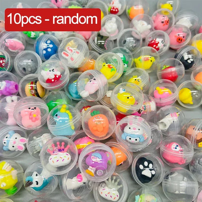 30/50-Piece 32mm Transparent Eggshell Toys - Mixed Party Favors, Pinata Fillers, Birthday Gifts, and Carnival Rewards