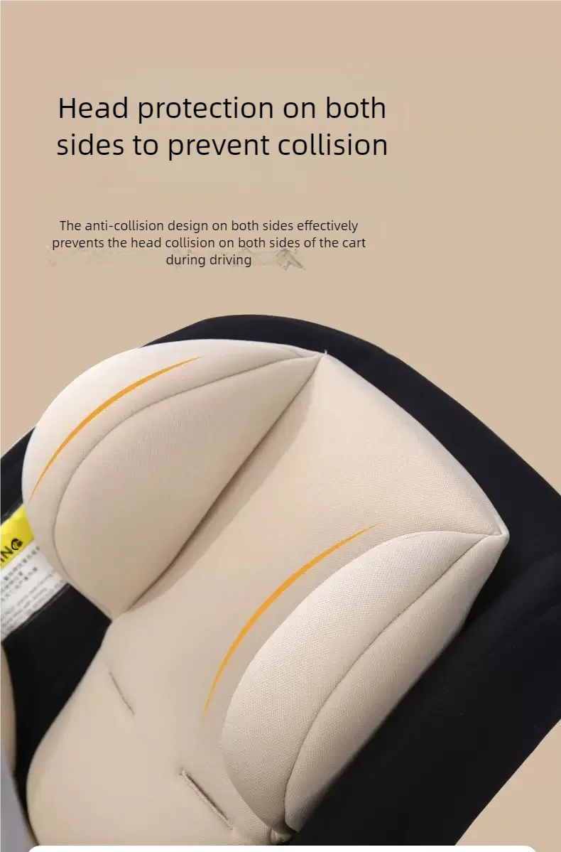 Infant Car Seat Head Neck Support Cushion - Breathable Stroller Liner Mattress Safety Body Support Pad