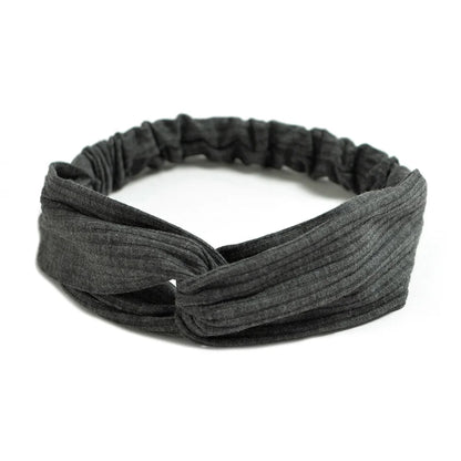 Women Cross Top Knot Headband – Elastic Soft Solid Color Hair Bands, Twisted Knotted Headwrap, Hair Accessories for Girls