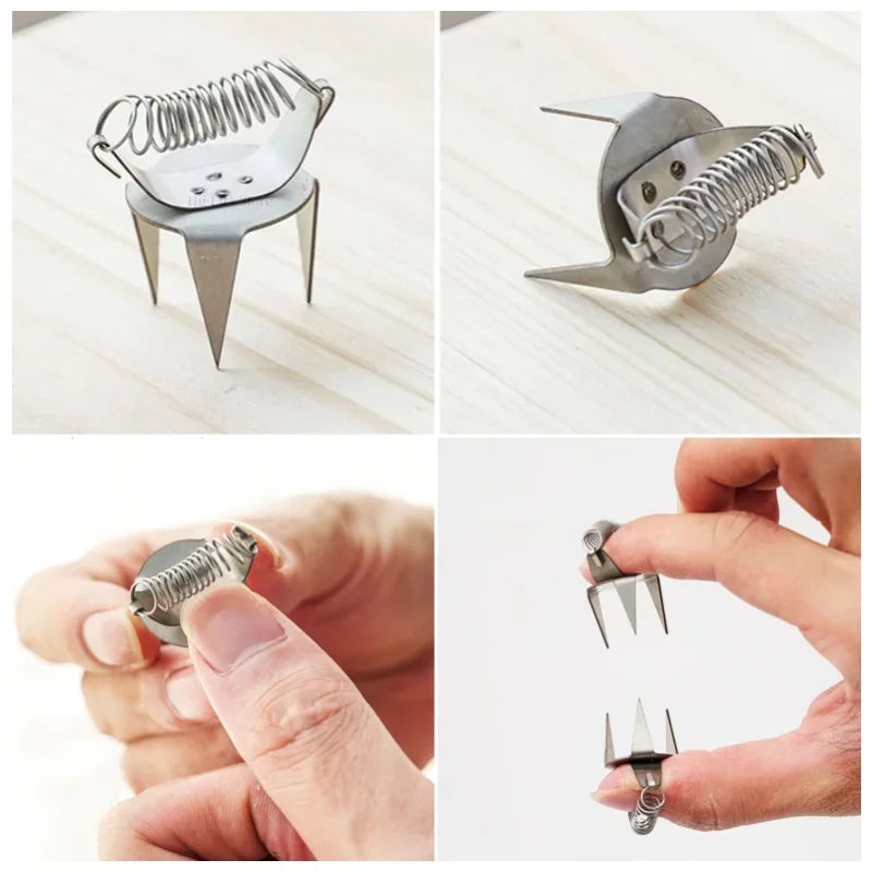 Pottery Glaze Fingertip Clip Tool – Stainless Steel DIY Ceramic Coloring & Glazing for Tea Cups and Small Crafts