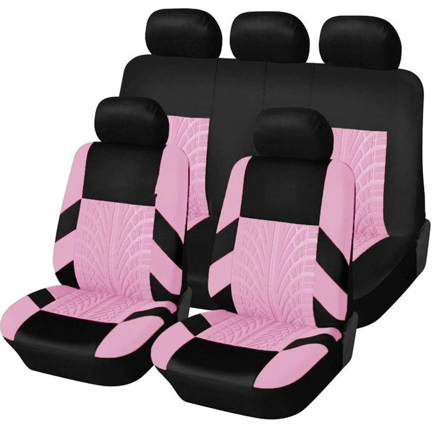 Customizable Four Seasons Universal Polyester Full Set Car Seat Covers – All-Season Automotive Interior Protection for Cars, SUVs & Vans
