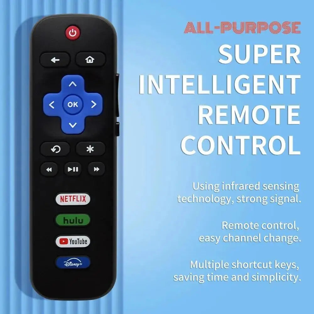 RC280A Replacement Remote for Roku TV, Compatible with TCL, Hisense, Onn, Philips (Not for Stick or Box)