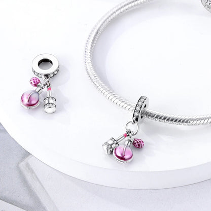 MULA Silver Plated Dangle Charms for Snake Chain Bracelet - DIY Women’s Jewelry Making Gift