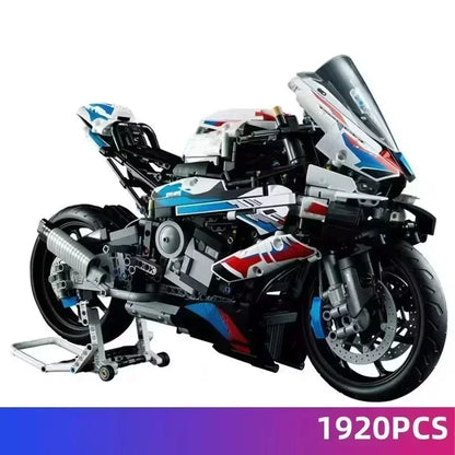 New Motorcycle Building Blocks – Simulation Model, Assembly Decoration Toy for Boys, Educational Creature Gift