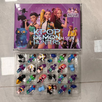 New Kpop Demon Hunters 24-Day Advent Calendar — Rumi, Mira, Zoey & Tiger Christmas Countdown Gift