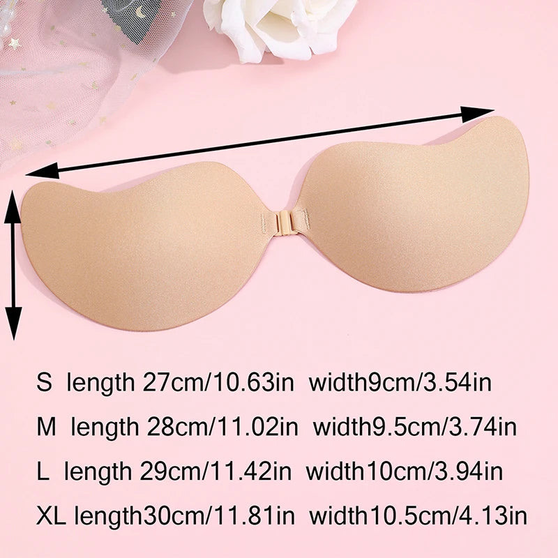 Invisible Stick-On Lift Bra for Women – Strapless Seamless Push-Up Anti-Convex Lingerie Accessory