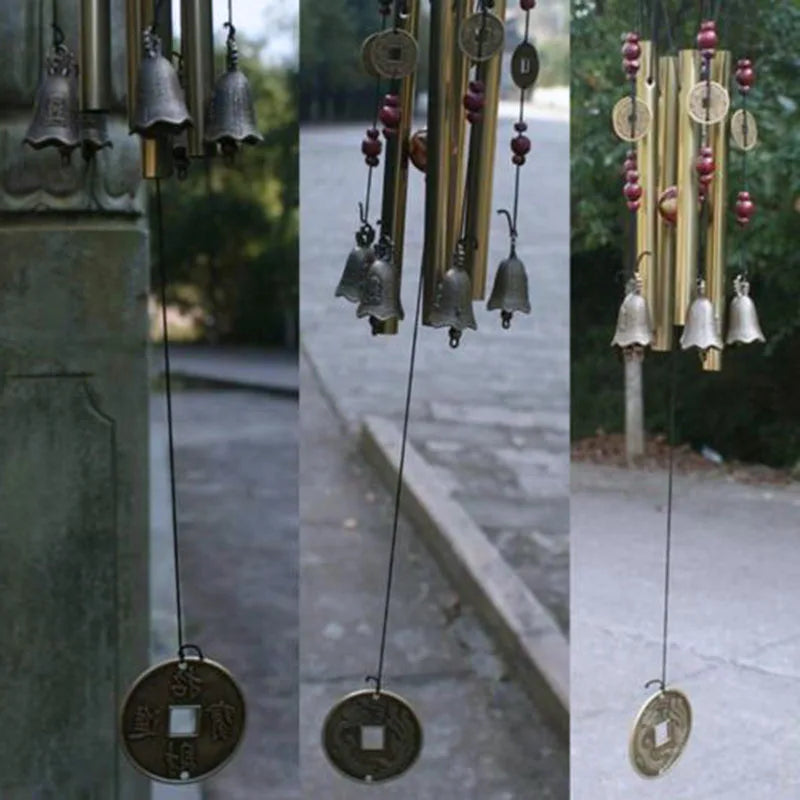 Aluminum Guardian Bell Wind Chimes - Handmade Metal Tube Garden and Home Wall Decor