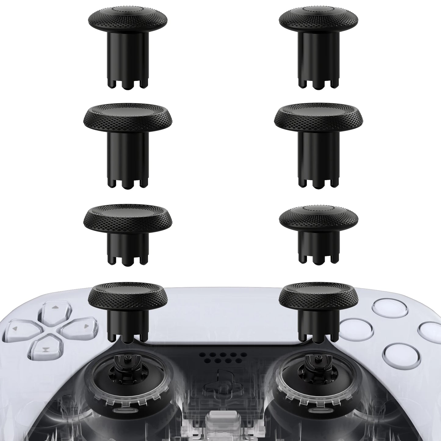 eXtremeRate ThumbsGear V3 — Interchangeable Ergonomic Replacement Thumbsticks for PS5 & PS4 Controllers