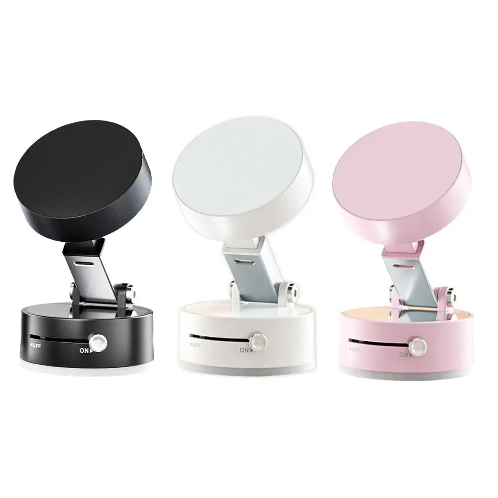 Vacuum Adsorption Magnetic Phone Mount – Double-Sided Hands-Free Magnetic Holder for Car, Gym, Mirror, Smooth Surfaces
