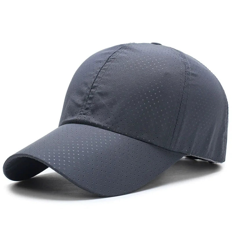 Quick Dry Mesh Sports Cap - Breathable Sun Hat for Running, Golf, Tennis, Jogging & Outdoor Activities
