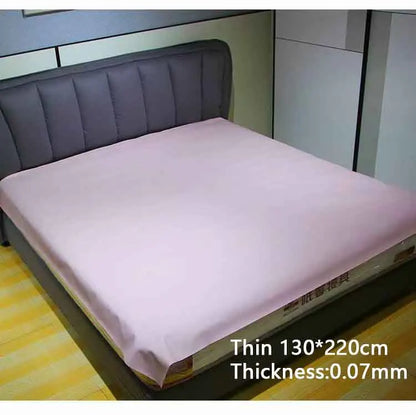 Waterproof PVC Bed Flat Sheet Mattress Cover – Urine & Oil Proof Spa Pad for Queen King Adult Massage Mat Cushion
