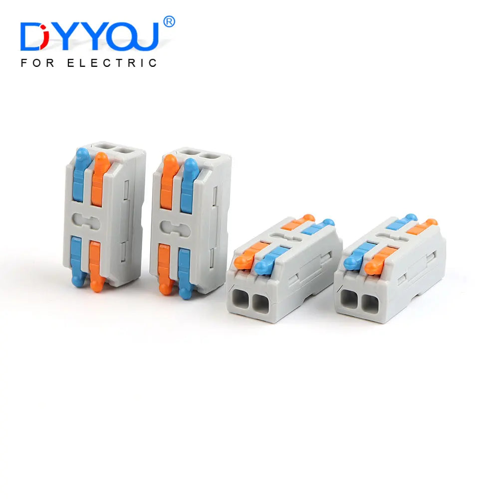 10PCS Mini Fast Wiring Cable Connectors – Universal Compact Electrical Splitter & Push-In Home Terminal Block