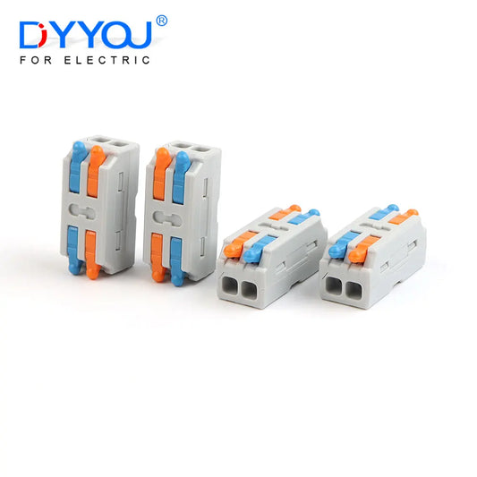 10PCS Mini Fast Wiring Cable Connectors – Universal Compact Electrical Splitter & Push-In Home Terminal Block